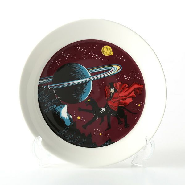 アラビア（ARABIA） ムーミン プレート 19cm 飛行おに（HOBGOBLIN） パープル