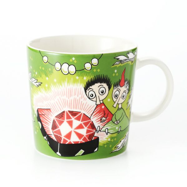 アラビア（ARABIA） ムーミン マグ トフスランとビフスラン（THINGUMY AND BOB） グリーン 300ml