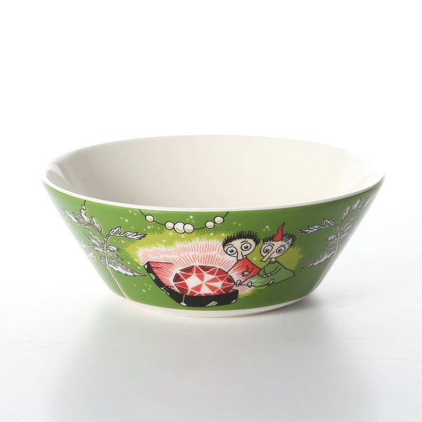 アラビア（ARABIA） ムーミン ボウル トフスランとビフスラン（THINGUMY AND BOB）グリーン 15cm