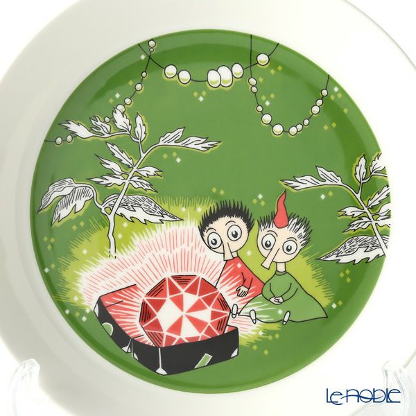 アラビア（ARABIA） ムーミン コレクション プレート トフスランとビフスラン（THINGUMY AND BOB） グリーン 19cm