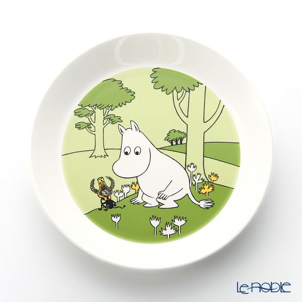アラビア（ARABIA） ムーミン コレクション プレート（ムーミン） グラスグリーン 19cm