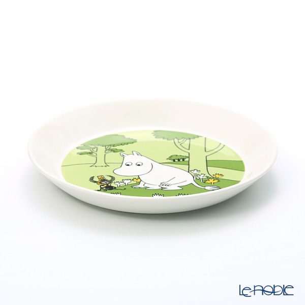 アラビア（ARABIA） ムーミン コレクション プレート（ムーミン） グラスグリーン 19cm