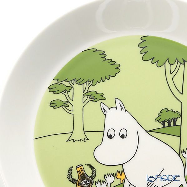 アラビア（ARABIA） ムーミン コレクション プレート（ムーミン） グラスグリーン 19cm