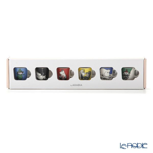 アラビア（ARABIA） ムーミン コレクション ミニマグ／オーナメント／ピッチャー（ミルクジャグ） 6個セット 1028335