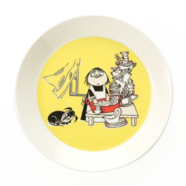 アラビア（ARABIA） ムーミン クラシック プレート 19cm ミーサ イエロー 1052348