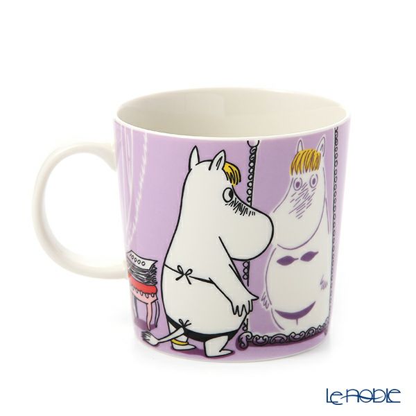 アラビア（ARABIA） ムーミン クラシック プレート＆マグ 2ピースセット スノークのおじょうさん（SNORKMAIDEN） ライラック 1052351