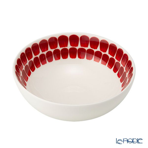 アラビア（ARABIA） 24h トゥオキオ TUOKIO レッド シリアルボウル 18cm 1055228