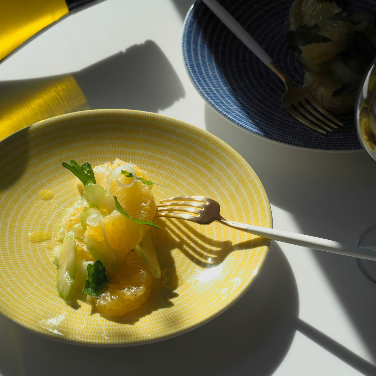 アラビア（ARABIA） 24h Avec アベック イエロー プレート 20cm 1056121