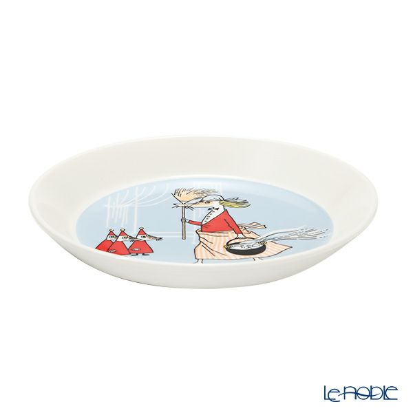 アラビア（ARABIA） ムーミン フィリフヨンカ プレート 19cm グレー（ブルーグレー）1057218