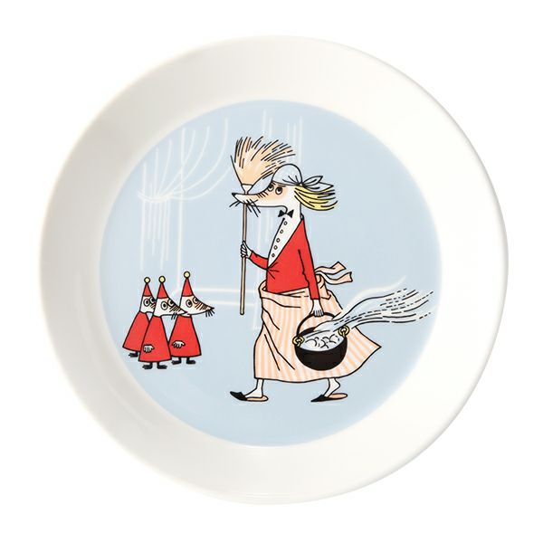 アラビア（ARABIA） ムーミン フィリフヨンカ プレート 19cm グレー