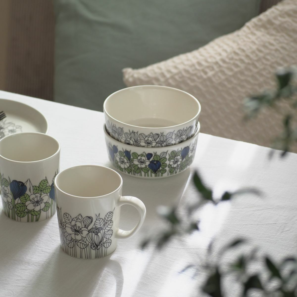 アラビア（ARABIA）クロッカス ボウル 13cm グリーン 1062353