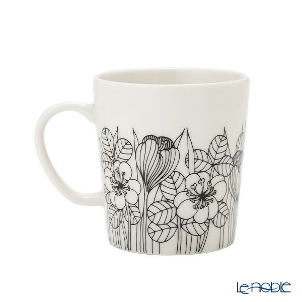 アラビア（ARABIA）クロッカス マグカップ 300ml ブラック 1062354