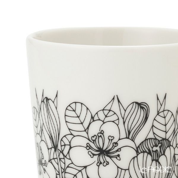 アラビア（ARABIA）クロッカス マグカップ 300ml ブラック 1062354