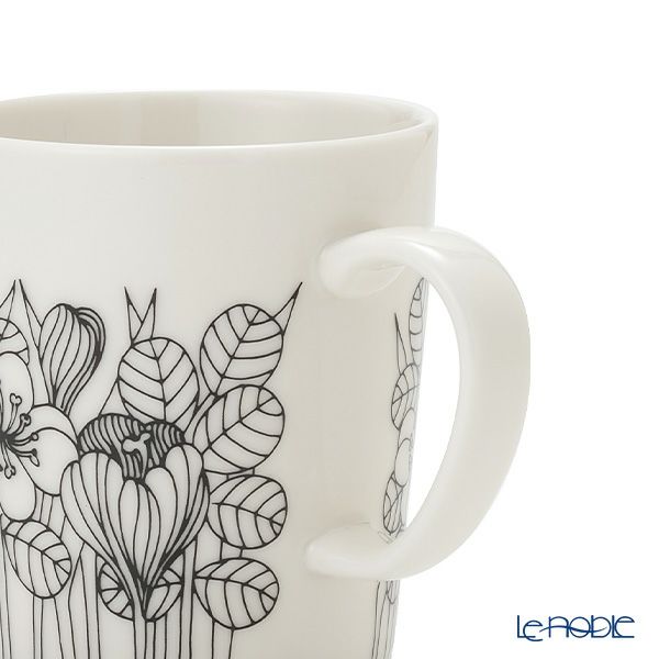 アラビア（ARABIA）クロッカス マグカップ 300ml ブラック 1062354