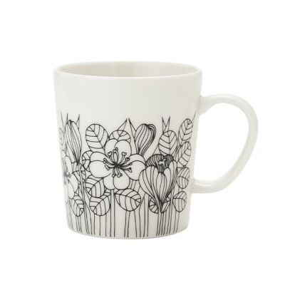 アラビア（ARABIA）クロッカス マグカップ 300ml ブラック 1062354