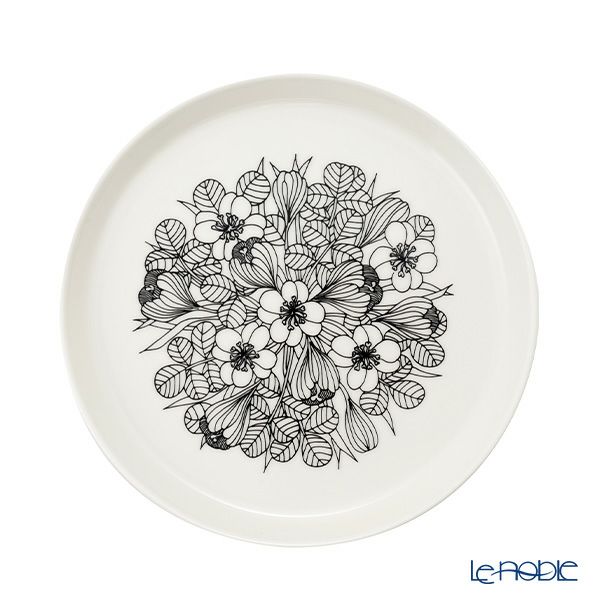 アラビア（ARABIA）クロッカス プレート 19cm ブラック 1062355