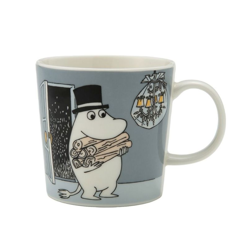 アラビア（ARABIA） ムーミン クラシック マグカップ 300ml ムーミンパパ グレー 1066911