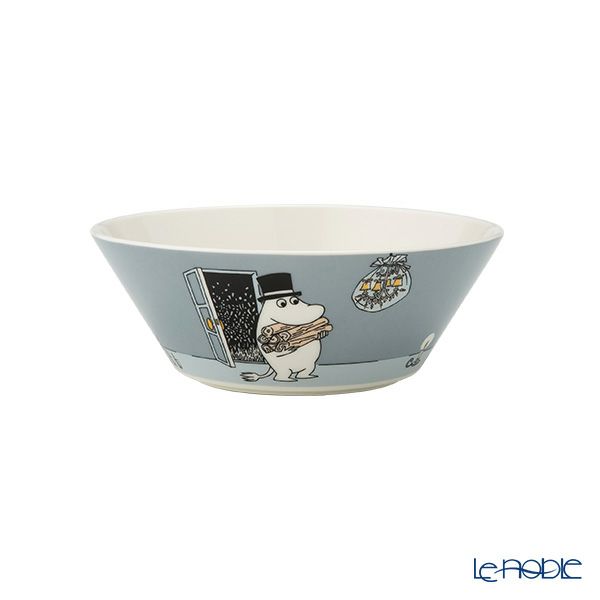 アラビア（ARABIA） ムーミン クラシック ボウル 15cm ムーミンパパ グレー 1066912