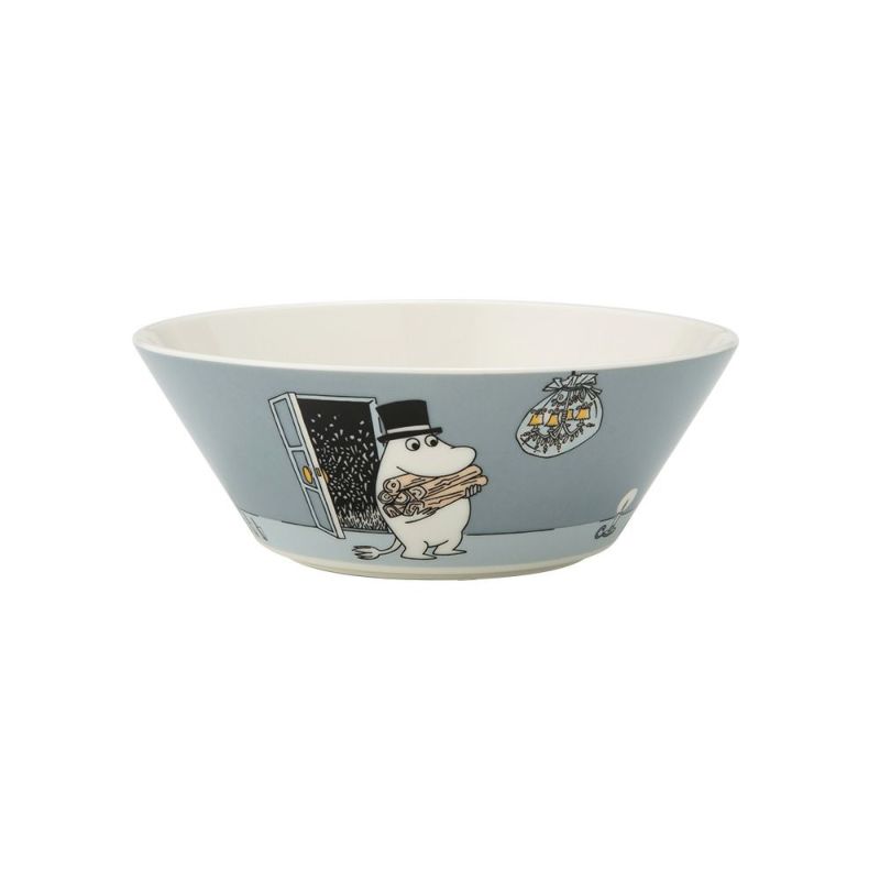 アラビア（ARABIA） ムーミン クラシック ボウル 15cm ムーミンパパ グレー 1066912