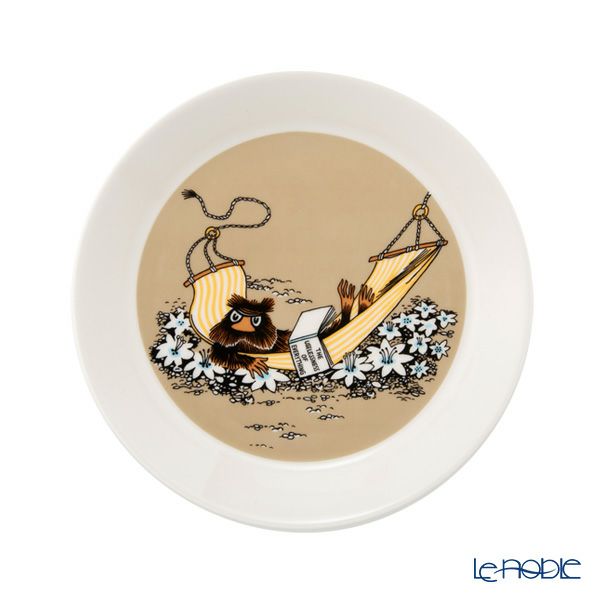 アラビア（ARABIA） ムーミン クラシック プレート 19cm じゃこうねずみ ベージュ 1069395