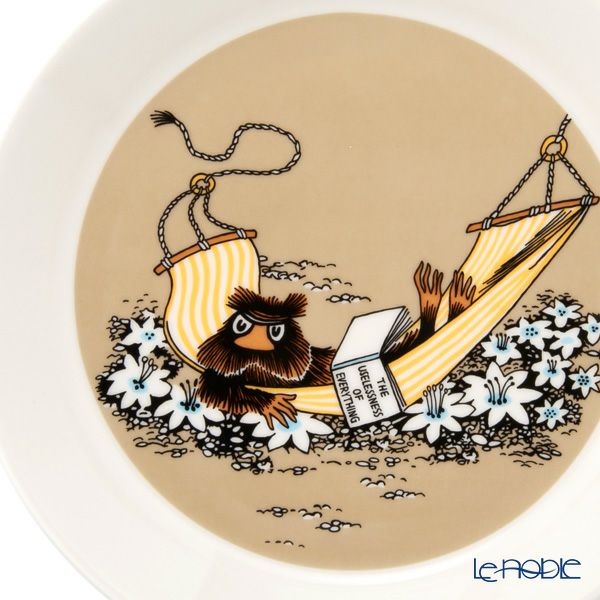 アラビア（ARABIA） ムーミン クラシック プレート 19cm じゃこうねずみ ベージュ 1069395