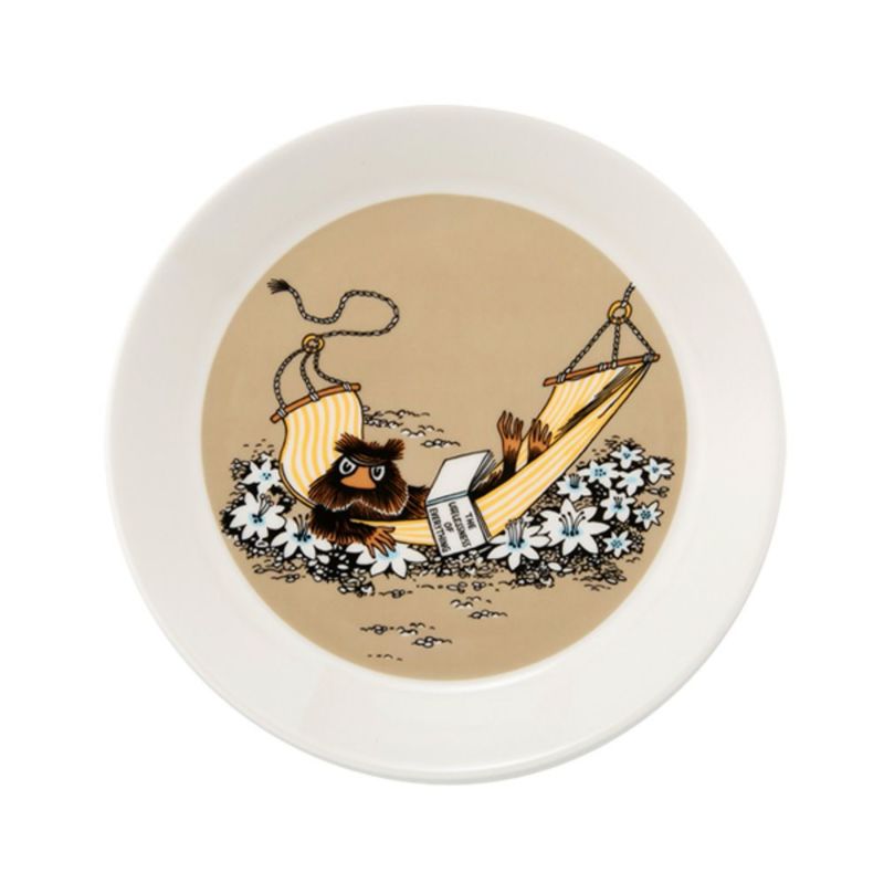 アラビア（ARABIA） ムーミン クラシック プレート 19cm じゃこうねずみ ベージュ 1069395