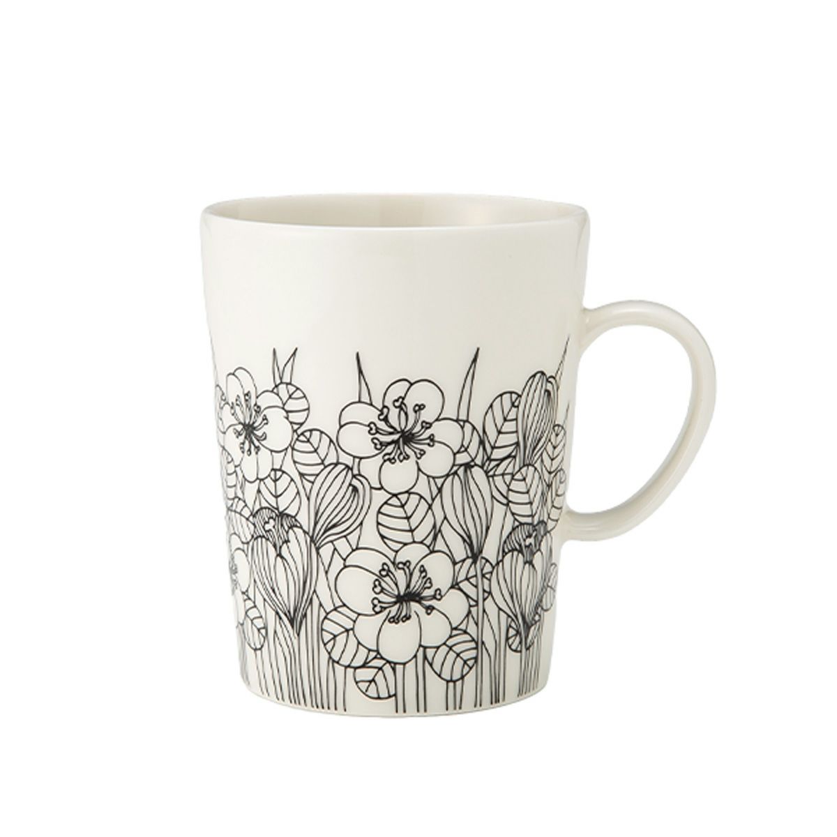 アラビア（ARABIA）クロッカス マグカップ 500ml ブラック 1069587