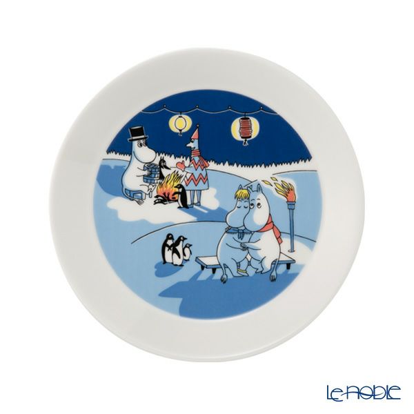 アラビア（ARABIA） ムーミン コレクターズプレート ボンファイアー＆セーリング 2枚セット 19cm 2024 1071466
