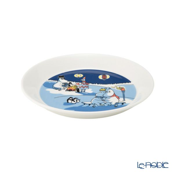 アラビア（ARABIA） ムーミン コレクターズプレート ボンファイアー＆セーリング 2枚セット 19cm 2024 1071466