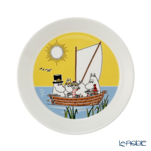 アラビア（ARABIA） ムーミン コレクターズプレート ボンファイアー＆セーリング 2枚セット 19cm 2024 1071466