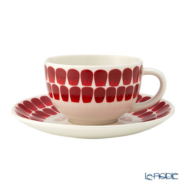 アラビア（ARABIA） 24h トゥオキオ TUOKIO レッド カップ＆ソーサー 260ml 1075823