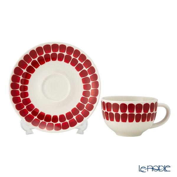 アラビア（ARABIA） 24h トゥオキオ TUOKIO レッド カップ＆ソーサー 260ml 1075823