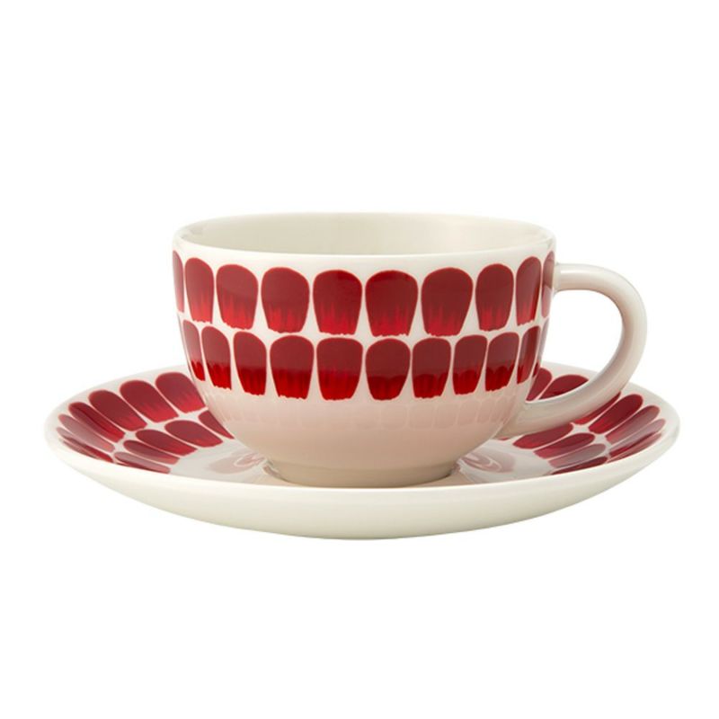 アラビア（ARABIA） 24h トゥオキオ TUOKIO レッド カップ＆ソーサー 260ml 1075823
