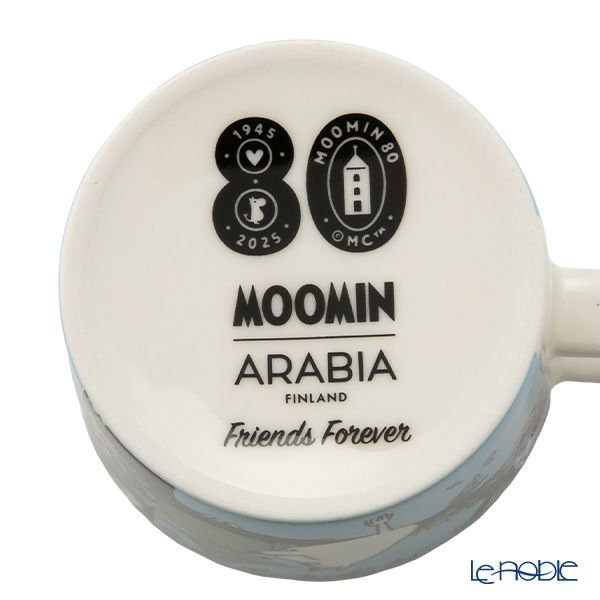 アラビア（ARABIA） ムーミン クラシック マグカップ 300ml フレンズ フォーエバー 80周年 1076189