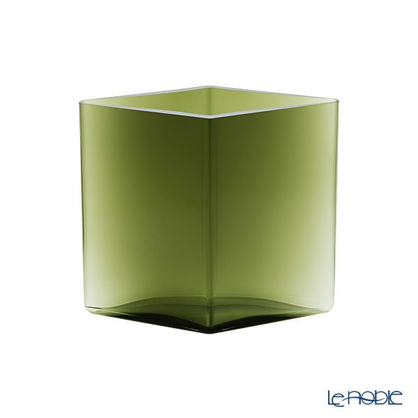 イッタラ（iittala） ルーツ ベース（花瓶） モスグリーン 205×180mm 1015574