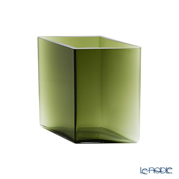 イッタラ（iittala） ルーツ ベース（花瓶） モスグリーン 205×180mm 1015574