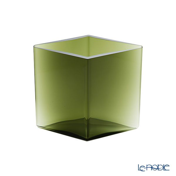 イッタラ（iittala） ルーツ ベース（花瓶） モスグリーン 205×180mm 1015574