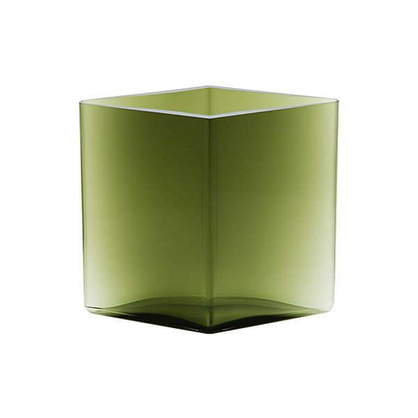 イッタラ（iittala） ルーツ ベース（花瓶） モスグリーン 205×180mm 1015574