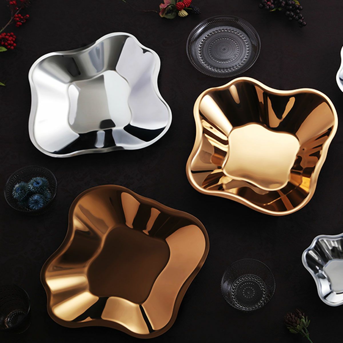 イッタラ（iittala）アルヴァ・アアルト コレクション ステンレスボウル 50.4cm ピンクゴールド 1024457