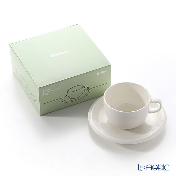 イッタラ（iittala） ラーミ Raami カップ＆ソーサー ホワイト 270ml／16cm