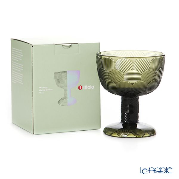 イッタラ（iittala） ミランダ ボウル（スタンドボウル／脚付） 14.5cm モスグリーン 1051297