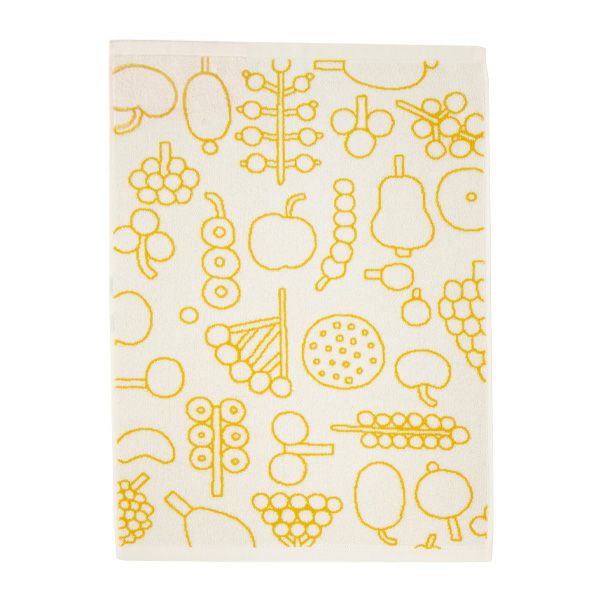 イッタラ（iittala） キュリアス マインド オブ オイバ トイッカ フルッタ ハンドタオル イエロー 50×70cm コットン 1062508
