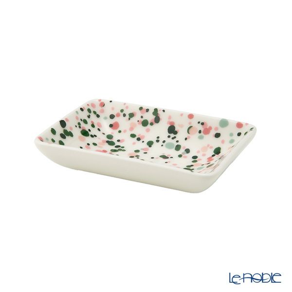 イッタラ（iittala） ヘレ（キュリアス マインド オブ オイバ トイッカ） プレートA7 7×10cm ピンクグリーン 1070622 小皿／豆皿（角皿）