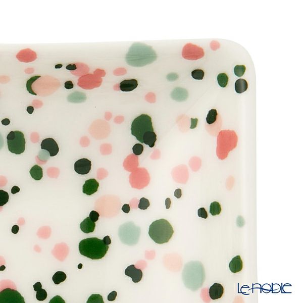 イッタラ（iittala） ヘレ（キュリアス マインド オブ オイバ トイッカ） プレートA7 7×10cm ピンクグリーン 1070622 小皿／豆皿（角皿）
