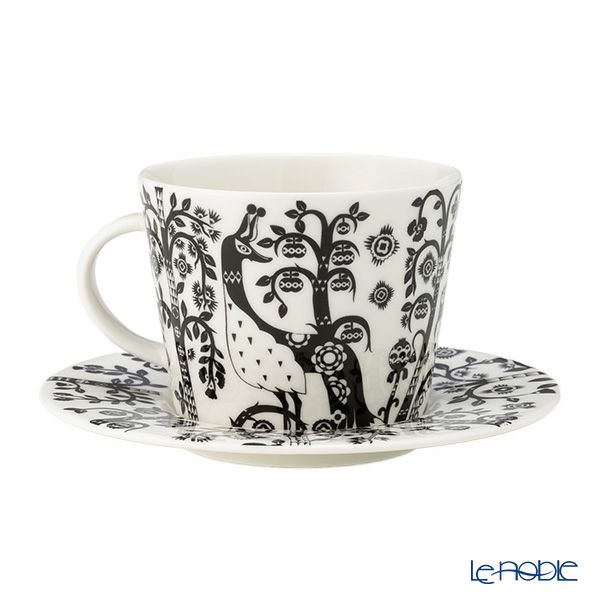イッタラ（iittala） タイカ ブラック ティーカップ＆ソーサー 300ml 1075822