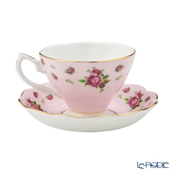ロイヤル・アルバート ニューカントリーローズ（ピンク） ヴィンテージ ティーカップ＆ソーサー