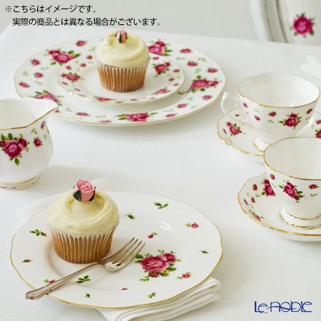 ロイヤル・アルバート ニューカントリーローズ（ホワイト） ヴィンテージ ティーカップ＆ソーサー