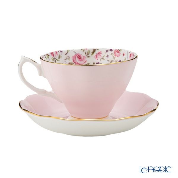 ロイヤル・アルバート ローズコンフェッティ ヴィンテージ ティーカップ＆ソーサー