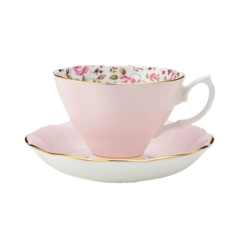 ロイヤル・アルバート ローズコンフェッティ ヴィンテージ ティーカップ＆ソーサー