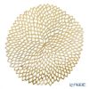 チルウィッチ Chilewich Dahlia ランチョンマット Brass 36×39cm ラウンド 100142-006